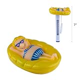 Milliard Floating Pool Thermometer, Floatin' Gal Large Size with String, for Outdoor/Indoor Swimming Pools, Hot Tub, Spa, Jacuzzi and Pond