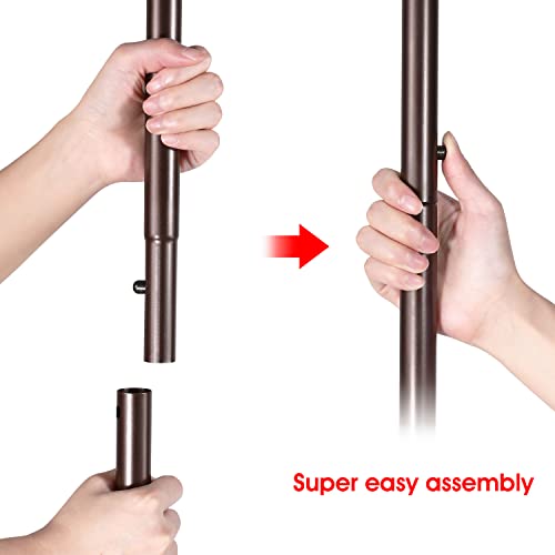 Simple Trending Double Rod Clothing Garment Rack, Rolling Clothes