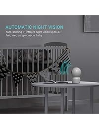 Cámara de seguridad HM203 1080P de Heimvision con audio bidireccional Ptz con visión nocturna inteligente, cámara IP inalámbrica de 2,4 GHz para vigilancia doméstica para el monitor de niñera de mascotas de bebés mayores, servicio microsd de Cloud Support