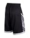 Mintsnow Men's Active Basketball Short in Mesh Fabric Black 3XL - 4XL