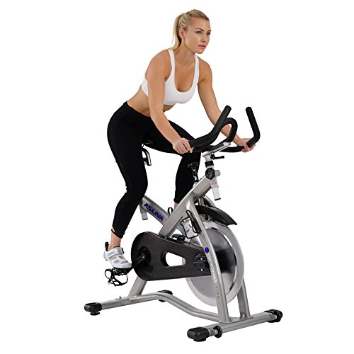 Sunny Health & Fitness Asuna Sabre Cycle Exercise Bike - Magnetic Belt Drive Commercial Indoor Cycling Bike