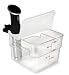 EVERIE Collapsible Hinged Sous Vide Lid Compatible with Anova Culinary Precision Cookers and Cambro 12 Quart Sous Vide Container (Does Not Fit Rubbermaid), Corner Mount