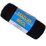 Brazilian Wool Hair For African Hair Braiding Sengalese Twisting (Black)