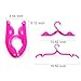 XREXS 10pcs Portable Travel Hangers Foldable Plastic Travel Suit Coat Clothes Hangers w Anti-Slip Grooves (10pcs Assorted Colors)