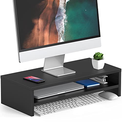 FITUEYES Monitorständer, Monitor Stand, für Laptop PC TV, Schwarz, 54cm