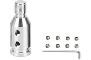 Amazing AUTO (Silver) Shift knob Shifters Adapter Manual Transmission Non Threaded M12x1.25mm