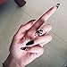 BLINGINBOX False Nails Gothic Full Cover Glossy Fake Nails Shape Nails Sharp Art Stiletto Nail for Women 24Pcs