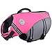 VIVAGLORY Sports Style Dog Life Vest, Dog Life Jacket for Swimming & Boating, Ripstop & Buoyancy for Puppy Doggy, Lifejacket with Handle, M, Pink