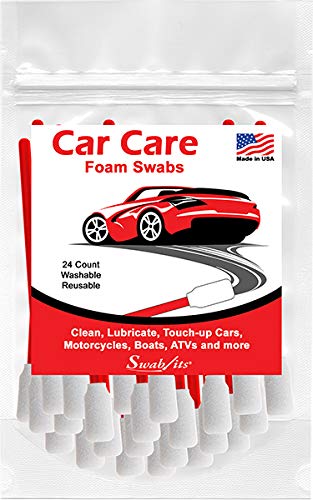 Swab-its® 24-Piece Package of Auto Detailing Car Care Foam Swabs: 87-7904 Made in The USA