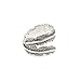 VANKER Unisex Adjustable Bird Feather Wrap Ring Gift Antique 925 Sterling Silver Free size