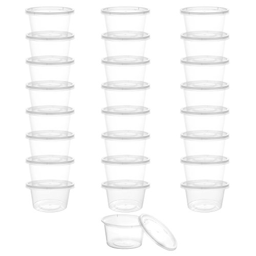 Accmor 25 Pack 4OZ Slime Storage Containers, Foam Balls Storage Boxes with Lids