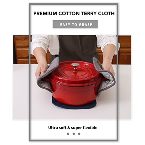 joyhalo 4 Pack Pot Holders for Kitchen Heat Resistant Pot Holders Sets