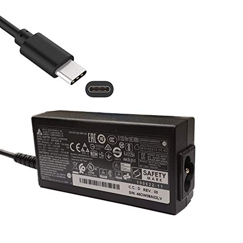 USB Type-C 45W Delta Power Adapter Charger For Thinkpad X1 Tablet, LG Gram 15, Nokia N1 Tablet, Pavilion X2, Galaxy TabPro S, Galaxy Tab S3