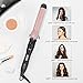 Abody 1.25inch hair curling iron, Professional Curling Wand Hair Curler Ceramic Barrel with a Heat Protective Glove for Girls Women Gifts (Rose Gold)
