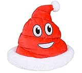 Play Kreative Christmas Plush Emoji Red Santa Poop Hat