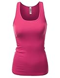 J.TOMSON Womens Basic Ribbed Cotton Spandex Racer Back Tank Top