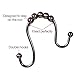Moldiy Bathroom Shower Curtain Hooks Novelty Shower Double Glide Shower Rings, Set of 12