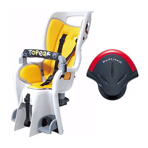 Topeak Baby Seat II 26-inch Non-Disc Rack Bicycle Baby Seat and RedLite II Rear Safety Light Kit