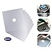 Stove Burner Covers Reusable Thinner Gas Stove Protectors Easy to Clean-Silver(8pcs)
