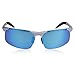 SUNGAIT Men's HD Polarized Sunglasses for Driving Fishing Cycling Running Metal Frame UV400 (Silver, Blue)