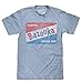 Tee Luv Men's Bazooka Bubble Gum T-Shirt - Vintage Topps Candy Logo Shirt, Light Blue Heather, M
