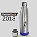 LLL-LIVE.LONG.LIFE Stainless Steel Water Bottle -Thermos Vacuum Insulated Triple-Wall,Ice Cold 40 Hours! New Technology - 17 Ounce with Leak Resistant,Multicolored