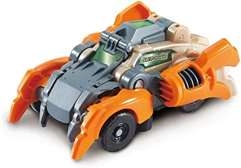- Switch&Go Dinos OneClick, Veneno el escorpión blindado, Dinosaurios y Figuras de acción, Juguete transformable en 1click 2en1 Dino-Car, para niños +3 años, Versión ESP