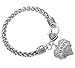 WHC-TECH Bling Crystal Silver Hearts Metal Family Member Bracelets