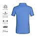 JITIMAO Boys Golf Dry Fit Polo Shirt for Age 5-15, Breathable Performance Short Sleeves T-Shirt Slim Fit
