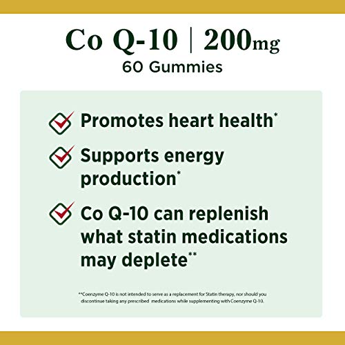 Nature’s Bounty CoQ10 Gummies, Supports Heart Health, CoQ10 200mg, Peach Mango Flavor, 60 Count - Image 4