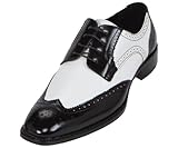 Bolano Mens Classic Smooth Dress Shoe with Wing-Tip and Perforated Detailing Style Elwyn