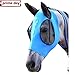 Horse Fly Mask, Fly Mask with Nose and Ears - Mesh Mask Effectively Protects The Horse from Sandstorms, Avoids Direct Light While Allowing Full Visibility