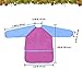 NEWCOMDIGI Children's Art Smock Long Sleeve Painting Apron Waterproof Painting Apron with 3 Roomy Pockets for Age 2-6(Pink and Blue)