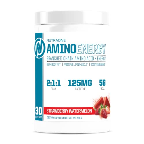 Amino Energy BCAA Powder PreWorkout Supplement with Caffeine by