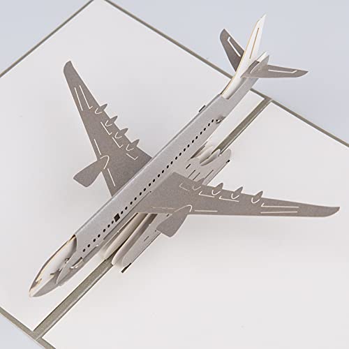 TAIYOU 3D Pop Up Greeting Card Folding Greeting Card Birthday Plane for Mother's Day Father's Day Christmas Valentine's Day Thanksgiving