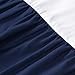 TILLYOU Mini Crib Skirt Ruffled, Microfiber Portable Crib Bed Skirt for Baby Boys and Girls, 24’' X 38’’, 10.5'‘ Drop, Navy Blue