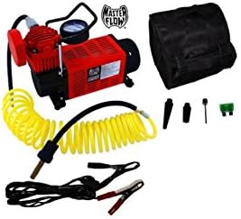 Masterflow Powerful 12V Motor Portable Air Compressor / Inflator 150psi Max 2.54 cfm. Red