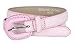 Women's Skinny Snakeskin Embossed Genuine Leather Dress Belts 3/4
