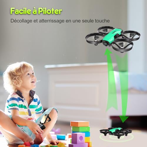 Loolinn | Drone with Camera for Children Gift (8+) - Mini Drone, Remote Controlled Flight, Easy to Flight, Two Batteries, C0 Approved Certification (Gift for Boys and Girls)