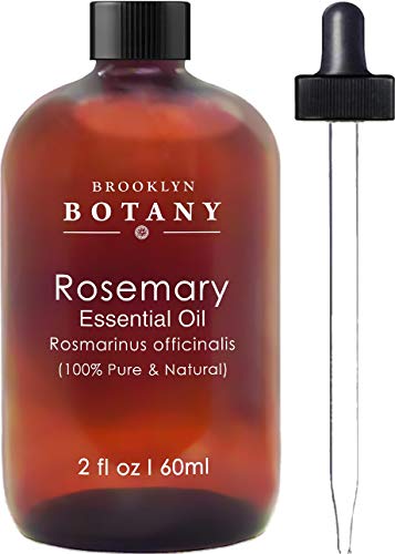 Brooklyn Botany Rosemary Essential Oil - 100% Pure & Natural - 2 Oz With Dropper