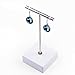Oirlv T-Bar Jewelry Display Stand Earring Holder (White)