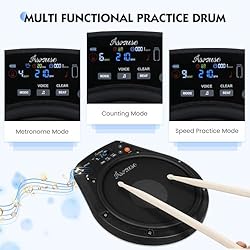 Asmuse 8" Practice Pad Electronic Portable Drum