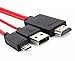 Amtake MHL Micro USB to HDMI 1080P HDTV Cable Adapter,6.5 feet