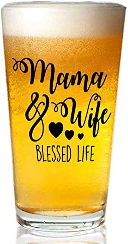 ビールグラス 印刷済みmama お値打ち価格で And Wife 480ml Life 2 食洗機対応 ビールジョッキ Blessed