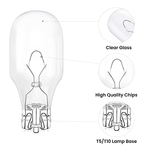 T5 Wedge Base Landscape Light Bulb 12V Lustaled 11W Low Voltage Landscape Bulbs T5 Wedge Base