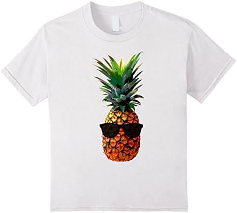 Kids Women-Men-Kid Sizes Funny Cool Pineapple T-shirt 12 White