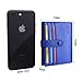 Zitahli Women's Bifold Slim Leather Wallet,RFID Blocking Button Adjustment Pocket Card Holder Ladies Solid Colors Mini Purse