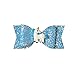 Unicorn Hair Bows Clips Double Layer Bowknot for Girls Sequins Glitter Hairpins Pack of 8(Design 2-8pcs)