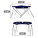 MSC Standard 3 Bow Bimini Boat Top Cover with Rear Support Pole and Storage Boot (Pacific Blue, 3 Bow 6'L x 46