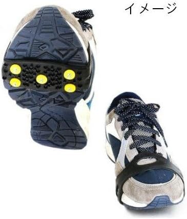 お得な4組 8個 セット 靴 滑り止め 靴底 雪対策 すべり止め スノー スパイク 携帯 簡単 脱着 氷 雪 道路 階段 坂 散歩 ジョギング 長靴 ブーツ 雪かき 雪下ろし ｽﾉｰｼｭｰ かんじき